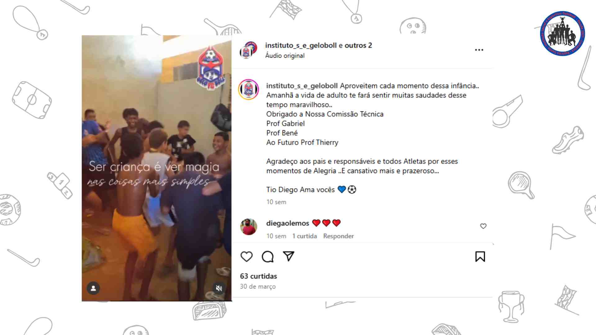 Crianças do Instituto Geloboll